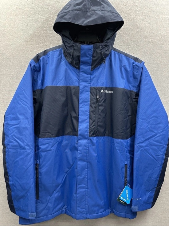 Columbia Other - Columbia Jacket Mens 4XL Tipton Peak Ill Insulated Omni-Tech Blue Reflective Nwt
